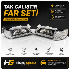 EFSANE KASA TOYOTA GÜNDÜZ LED Lİ FAR SİNYAL SETİ